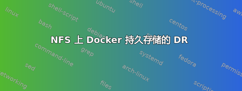 NFS 上 Docker 持久存储的 DR