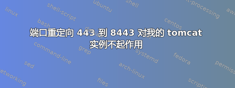 端口重定向 443 到 8443 对我的 tomcat 实例不起作用