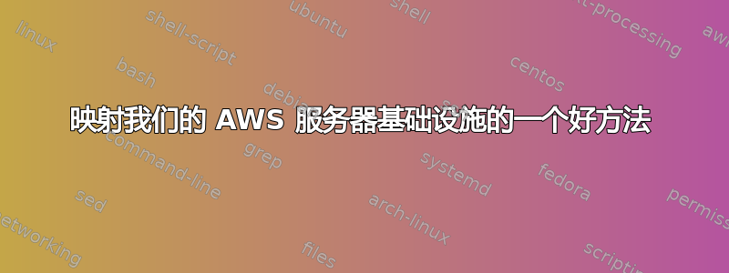 映射我们的 AWS 服务器基础设施的一个好方法