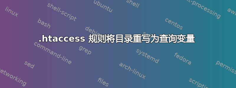 .htaccess 规则将目录重写为查询变量