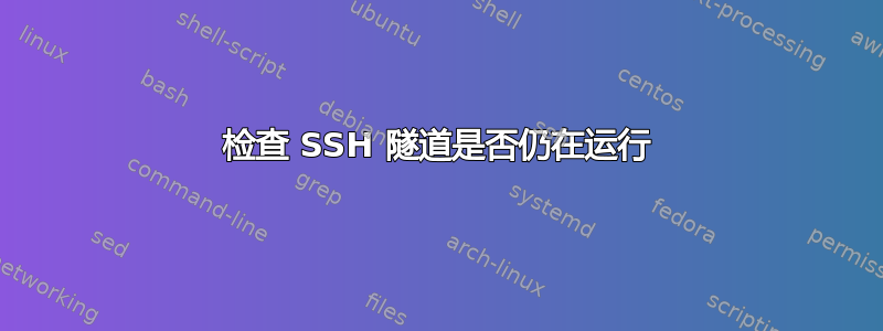 检查 SSH 隧道是否仍在运行