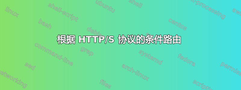 根据 HTTP/S 协议的条件路由