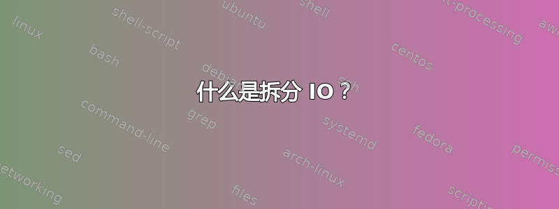 什么是拆分 IO？