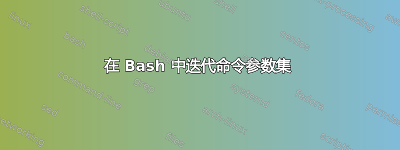 在 Bash 中迭代命令参数集