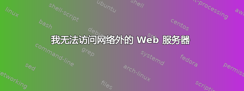 我无法访问网络外的 Web 服务器