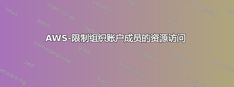 AWS-限制组织账户成员的资源访问