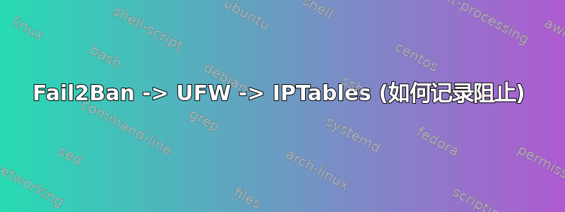 Fail2Ban -> UFW -> IPTables (如何记录阻止)