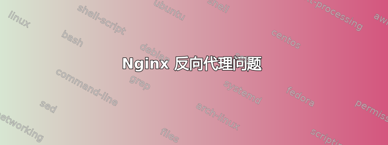 Nginx 反向代理问题