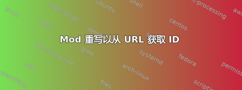 Mod 重写以从 URL 获取 ID