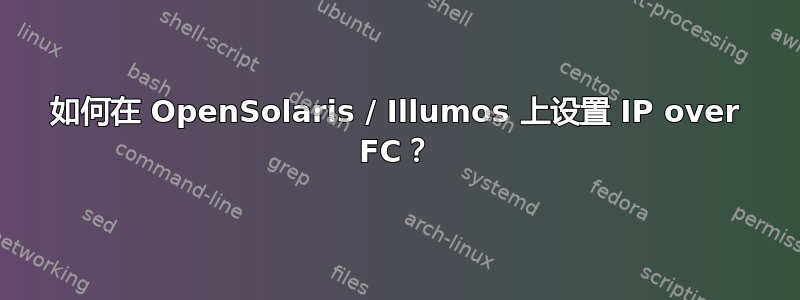 如何在 OpenSolaris / Illumos 上设置 IP over FC？