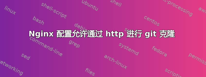 Nginx 配置允许通过 http 进行 git 克隆