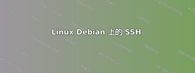 Linux Debian 上的 SSH