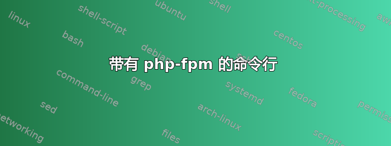 带有 php-fpm 的命令行