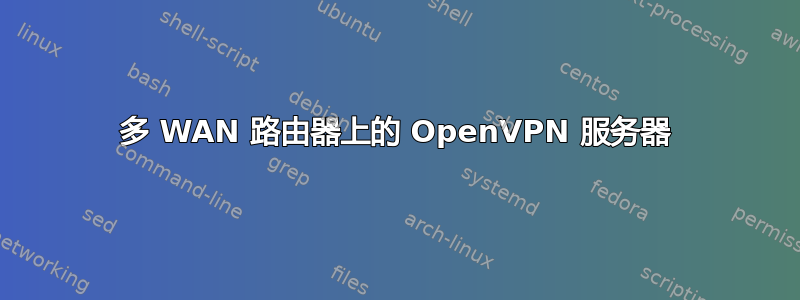 多 WAN 路由器上的 OpenVPN 服务器