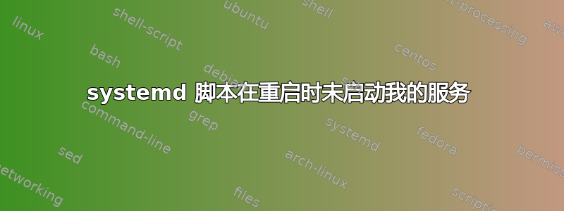 systemd 脚本在重启时未启动我的服务