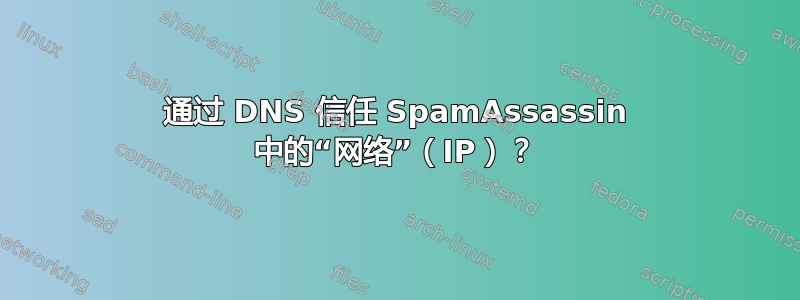 通过 DNS 信任 SpamAssassin 中的“网络”（IP）？