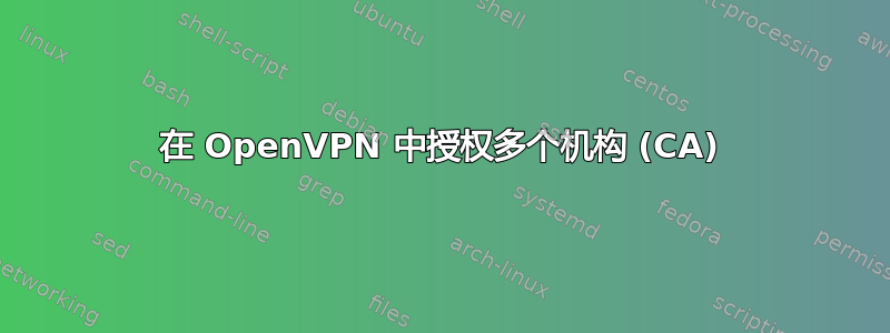 在 OpenVPN 中授权多个机构 (CA)