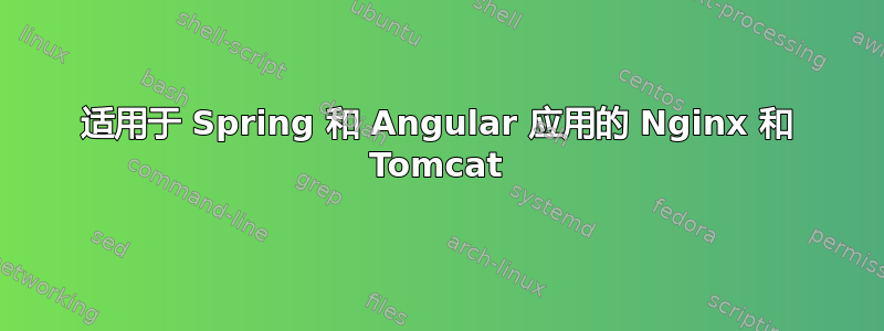 适用于 Spring 和 Angular 应用的 Nginx 和 Tomcat