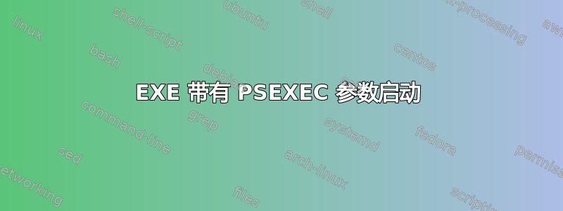 EXE 带有 PSEXEC 参数启动