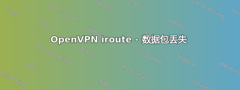 OpenVPN iroute - 数据包丢失