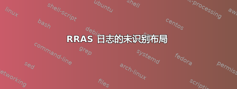 RRAS 日志的未识别布局