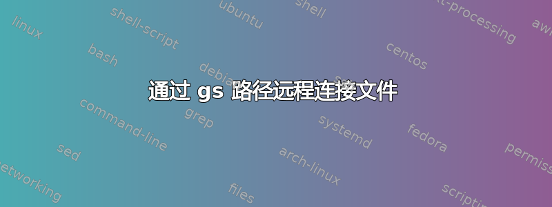 通过 gs 路径远程连接文件