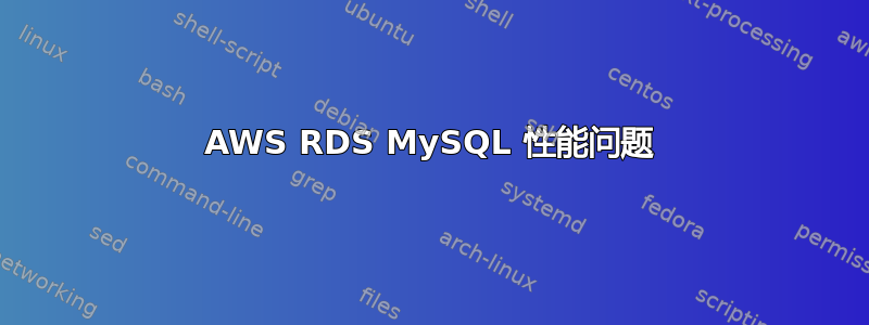 AWS RDS MySQL 性能问题