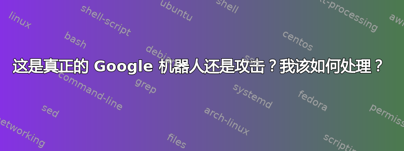 这是真正的 Google 机器人还是攻击？我该如何处理？