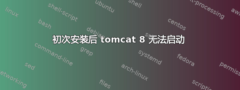 初次安装后 tomcat 8 无法启动