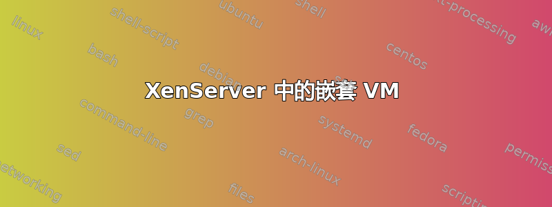 XenServer 中的嵌套 VM