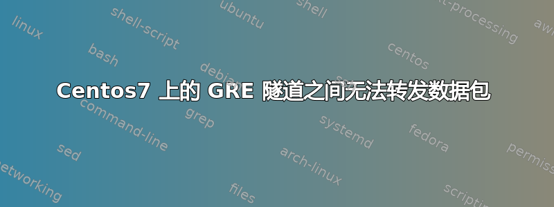 Centos7 上的 GRE 隧道之间无法转发数据包