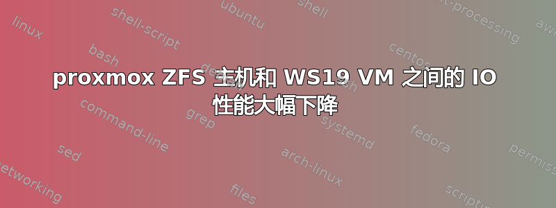 proxmox ZFS 主机和 WS19 VM 之间的 IO 性能大幅下降