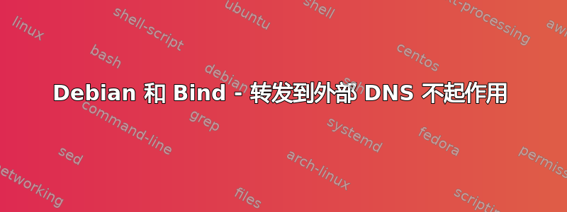 Debian 和 Bind - 转发到外部 DNS 不起作用