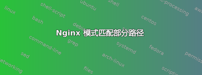 Nginx 模式匹配部分路径