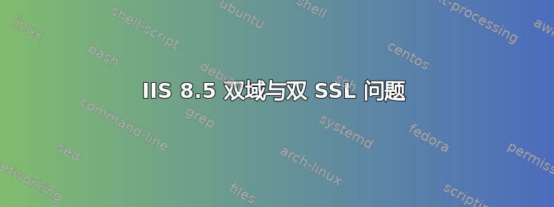 IIS 8.5 双域与双 SSL 问题