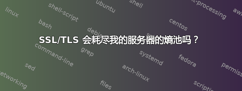 SSL/TLS 会耗尽我的服务器的熵池吗？