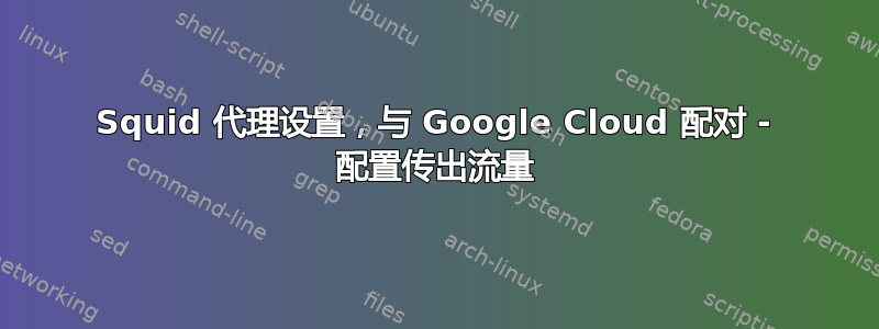 Squid 代理设置，与 Google Cloud 配对 - 配置传出流量