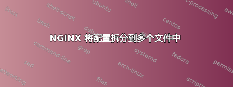 NGINX 将配置拆分到多个文件中