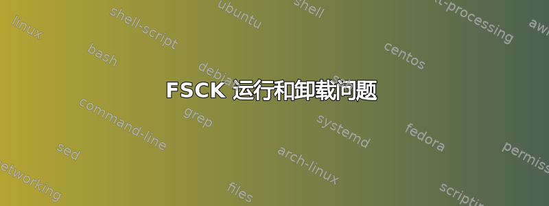 FSCK 运行和卸载问题