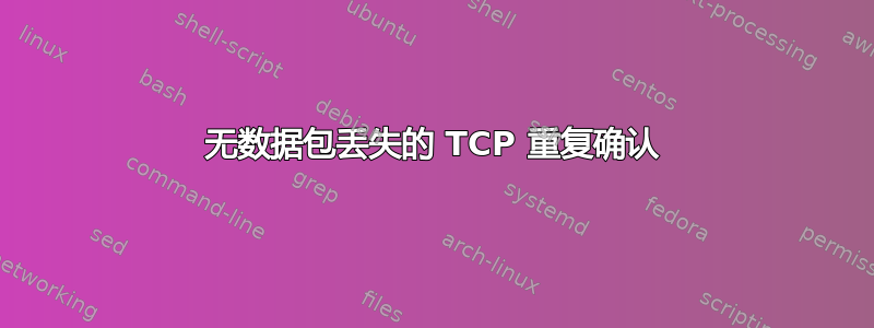 无数据包丢失的 TCP 重复确认