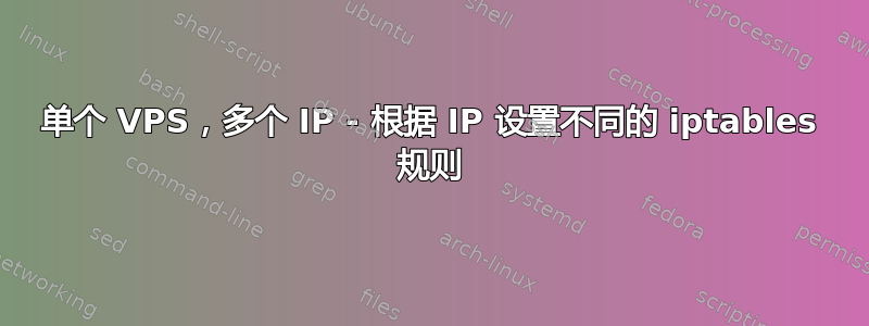 单个 VPS，多个 IP - 根据 IP 设置不同的 iptables 规则