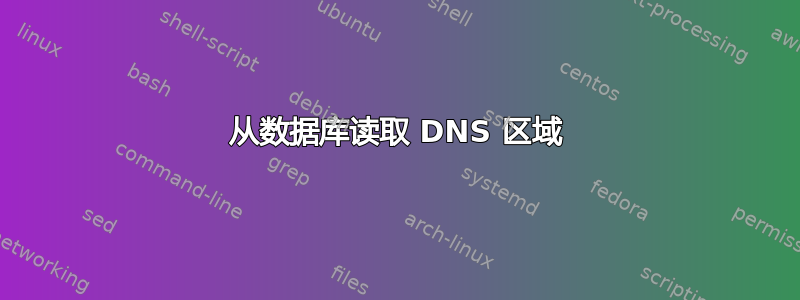 从数据库读取 DNS 区域