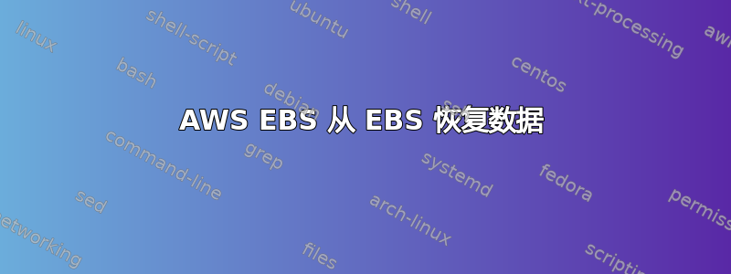 AWS EBS 从 EBS 恢复数据