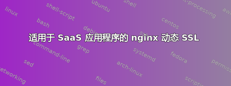 适用于 SaaS 应用程序的 nginx 动态 SSL