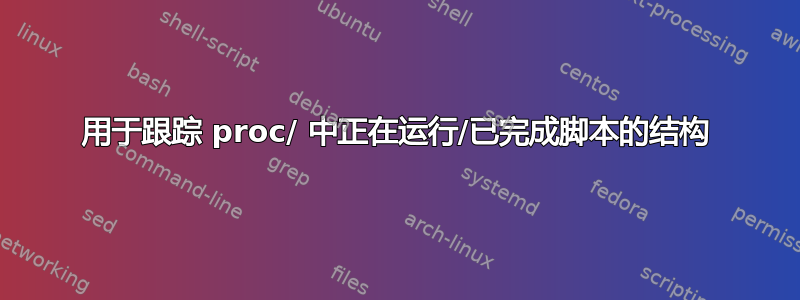 用于跟踪 proc/ 中正在运行/已完成脚本的结构