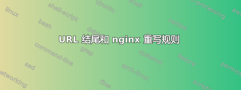 URL 结尾和 nginx 重写规则