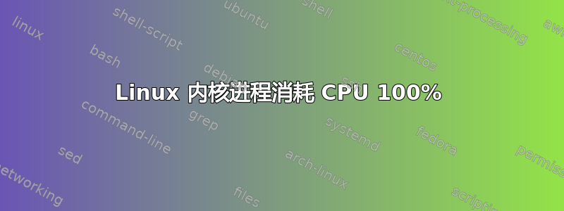 Linux 内核进程消耗 CPU 100%