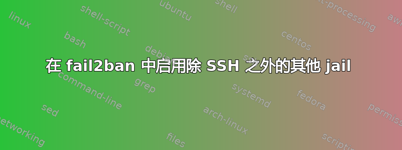 在 fail2ban 中启用除 SSH 之外的其他 jail