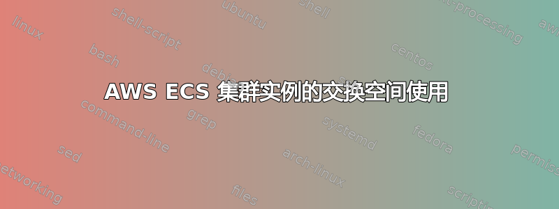 AWS ECS 集群实例的交换空间使用