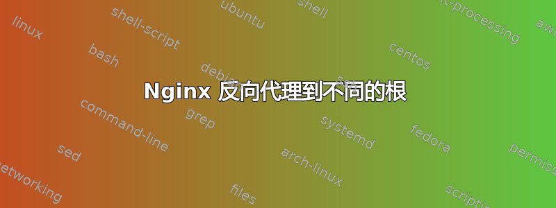 Nginx 反向代理到不同的根